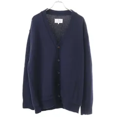 Maison Margiela 4 14 メゾン マルジェラ 4 14 22AW オーバーサイズウールエルボーパッチカーディガン SI1GP0003 S18064 ネイビー Mのサムネイル