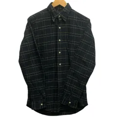 ラルフローレン RALPH LAUREN シャツ 長袖 トップス チェック柄 S 緑 グリーン