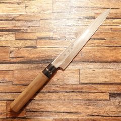 角馬 柳刃包丁 研ぎ済 刺身包丁 ステンレス シール付き