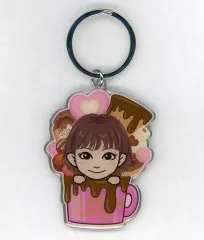 【中古】キーホルダー・マスコット(女性) 中島美央(Flower) プチキャラメタルキーホルダー バレンタインデー2019 ver. EXILE TRIBE STATION オンラインカプセル