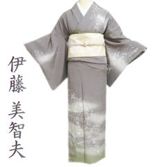 ☆希少トールサイズ！正絹　訪問着　雪輪 華すがた正絹作家物付け下げ訪問着着物新品未使用トールサイズX