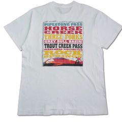 0111 90ｓ　XL　白　マルボロ　鉄道　MARLBORO　UNLIMITED  HORSE CREEK　ビンテージ　企業T　タバコ　バドワイザー