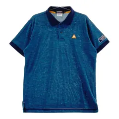 サイズ：LL LE COQ GOLF ルコックゴルフ  バックプリント 半袖ポロシャツ  ネイビー系 [240101431968] ゴルフウェア メンズ ストスト