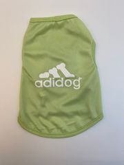ペット用品 犬服 通気性 ドッグウェア ペットウェア　かわいいおしゃれ　小型犬　中型犬　お散歩　春夏　ADIDOG  ライトグリーン