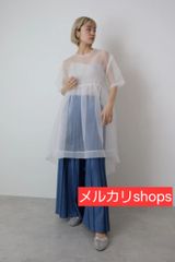 【新品】doll up oops 　オーガンジー　チュニック　ワンピース　シアー　アシンメトリー　ワンピース