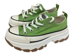 CONVERSE (コンバース) ALL STAR TREKWAVE OX オールスター トレックウエーブ スニーカー 厚底 1SE009 23cm US4 グリーン レディース/025