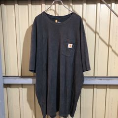 360 Carhartt 半袖 ポケットTシャツ 2XL TALL ブラック ビッグサイズ カーハート ロゴ 古着卸 アメリカ仕入