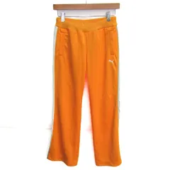 プーマ ロングパンツ ジャージパンツ スポーツウエア ボトムス 日本製 レディース Mサイズ イエロー PUMA 【中古】