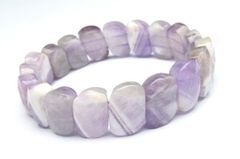 天然石 アメジストアゲート ブレスレット - メルカリ