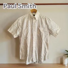 1500□Paul Smith 半袖シャツ M チェック柄コットン