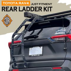 RAV4 50系 専用 リアラダー アルミ製 ラック キャリア ブラック オフパケ