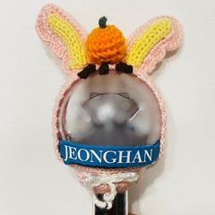 カラット棒ペンライトカバー　light stick　編み物　SEVENTEEN トラム　ジョンハン　スングァン　みかん