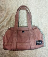 【美品】PORTER　ミニボストンバッグ　ブラウン