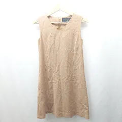 ◇ ⊂ LIMITLESS<!-利用不可文字-!>LUXURY ノースリーブ 膝丈 ワンピース サイズ36 キャメル レディース E  【1503310010145】