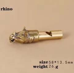 1個　サイ　真鍮　ホイッスル　笛型　アクセサリー　ペンダント　ネックレス　トップ　ハイキング　登山　キャンプ　アウトドア　散策　ブラス　ペンダントトップ　アクセサリー　キーホルダー　キーリング