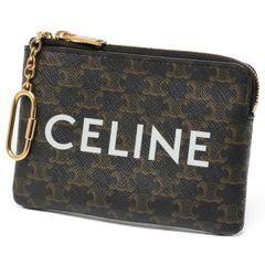 セリーヌ/CELINE　コイン＆カードケース　10C662CA2.38NO　トリオンフキャンバス　ブラック【中古】　S-158510