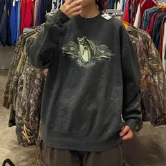90s デッドストック ブラックバス スウェット 古着 ヴィンテージ 釣り 80s 90s デッドストック ビンテージ フィッシング ブラックバス