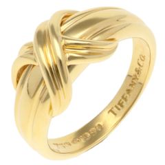 ティファニー シグネチャー リング 指輪 13.5号 18金 K18イエローゴールド レディース  TIFFANY&Co.  中古 ティファニー
