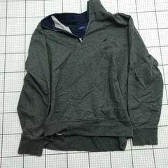 ◇ ⊇ ノーティカ　ハーフジップスウェット　XL　グレー系　メンズ　長袖 メンズ E  【1509190040487】