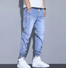 デニムパンツ ジョガーパンツ メンズ テーパードパンツ ウエストゴム ロングパンツ ジーンズ カジュアル 作業着 作業ズボン 仕事着 ワークパンツ サルエル