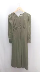 ◇ ⊂ RANDA ランダ 長袖 ロング丈 ワンピース サイズ0 カーキ系 レディース E  【1501230022231】