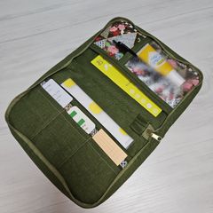 診察券ポーチ 保険証ケース お薬手帳 マルチケース  ハンドメイド No.164