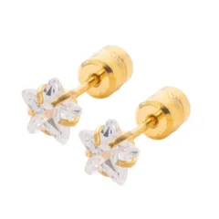 【B：ゴールド × ピアス】[Cream dot. クリームドット公式] ピアス レディース ステンレス製 金属アレルギー つけっぱなし サージカルステンレス ネジロック式 円柱型 大人 モチーフ 12type 両耳用