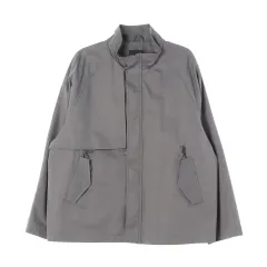 XL H ＆ m H&M(エイチアンドエム) グレー ボンバー ジップアップジャケット ブルゾン