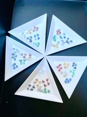 ネイルアート ハート ラメ レジン ランダム お裾分け　２個組