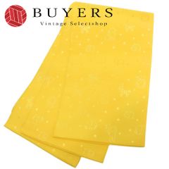 【中古】未使用 半幅帯 ポリエステル イエロー ミッフィー柄 和装 呉服 和服 きもの レディース 女性