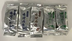 海苔  3種類の味付(しじみ味×2個・あごだし×2個・牡蠣醤油味×1個)5個セット