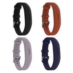 Huadea Fitbit Flex 2用バンド 腕時計バックル付き 快適なソフトシリコンリストバンド 調節可能なスポーツストラップ Fitbit Flex 2フィットネストラッカー(4個パック) [4パック]