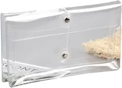 ドナリー クリアケース 筆箱 ペンケース マルチポーチ 韓国 雑貨 透明 収納 ミニサイズ(clear)