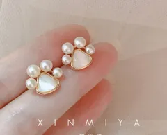 肉球ピアス　パールピアス　猫　ネコ　にゃんこ　わんこ