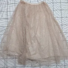 ◇ ⊂ クチュールブローチ ラメ入り ロング プリーツ ラメ入りプリーツスカート サイズ38 ピンク系 レディース E  【1508250001574】