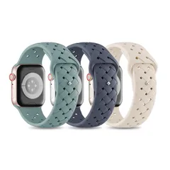【迅速発送】【3枚入り】 アップルウォッチ バンド コンパチブル Apple Watch バンド 38mm 40mm 41mm 42mm 44mm 45mm 46mm 49mm 交換スポーツストベルト 柔らかいシリコン素材 通気性 に対応 Series 10