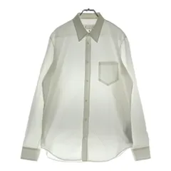 Maison Margiela 10 (メゾン マルジェラ) 20AW SLIM FIT POPLIN SHIRT ガーメントダイ コットンポプリン スリム 長袖シャツ ホワイト S50DL0393 S39545のサムネイル