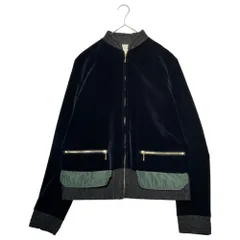 kolor(カラー) 16AW Different material velor nylon blouson 異素材 ドッキング ベロア ナイロン ブルゾン 16WCM-G04104 3(L程度) ネイビー ジャケットのサムネイル