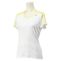 アディダス(adidas) レディース 半袖Tシャツ レスポンス AKY52-S15401 ホワイト/ライトイエロー OTサイズ
