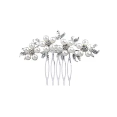 【新着商品】髪飾り ヘアアクセサリー 結婚式 髪飾り パール ヘアー コーム 5本櫛 パール かんざし コーム おしゃれ ヘアコーム ヘッドドレス ブライダルパールヘアコーム かんざし 花嫁 振袖 留袖 浴衣 着物 成人式 発表会 披露宴 二次会 卒業 入学式