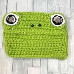 ハンドメイド　ポケットティッシュ入れ　カエル