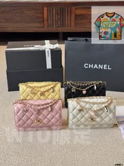 【今日WTO】CHANEL 25P ハートペンダント付き WOC チェーンバッグ 送料無料！在庫限定のお得な価格です-WTO輸入2-VX20