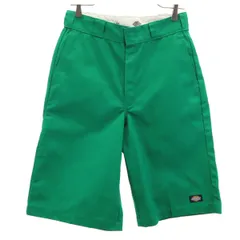 Dickies ディッキーズ ルーズフィット ワークショートパンツ W30 グリーン ハーフ メンズ 古着