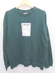 ◇ ⊆ RAGEBLUE レイジブルー プリントデザイン 長袖 トレーナー サイズL モスグリーン メンズ E  【1410230015245】