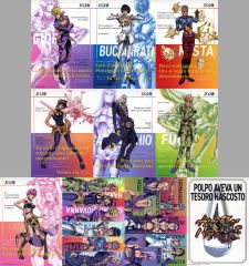 [중고] 클리어 포스터 전 10종 세트 A3 클리어 포스터 [이치반 복권 조조의 기묘한 모험 GOLDEN WIND] L상