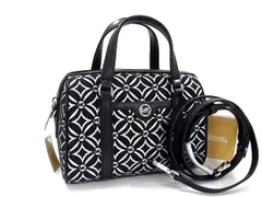 ■新品■未使用■ kate spade ケイトスペード キャンバス 2WAY クロスボディ ショルダーバッグ ハンドバッグ ブラック系 BJ8362