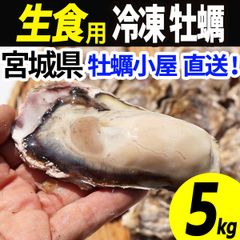 牡蠣 生食用 冷凍 5kg 30～60個 殻付き 産地直送 宮城県産 三陸 カキ kaki 牡蛎 海鮮 貝 貝類 バーベキュー BBQ 