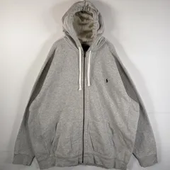 古着 90's～00's/90年代～00年代 ポロバイラルフローレン Polo by Ralph Lauren パーカー フルジップ 大きいサイズ 3XLT  グレー メンズ