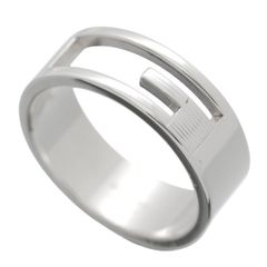 グッチ GUCCI オープンG リング 指輪 21号 シルバー Ag925 メンズ【中古】