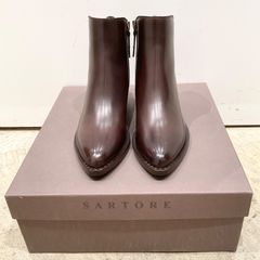 SARTORE SR1967 ウェスタン 37 キャメルブラウン イタリア製 - メルカリ